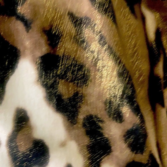 Svetlana Leopard Woman Skirt bronze buckle Size 6 - Picture 5 of 5